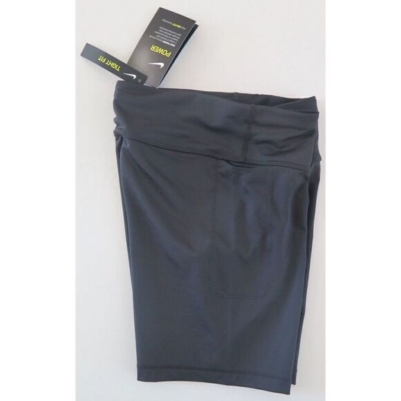 Nike CN5195 010 Women's Sz XS Black Dri-Fit Power Running Compression Shorts - Picture 7 of 7